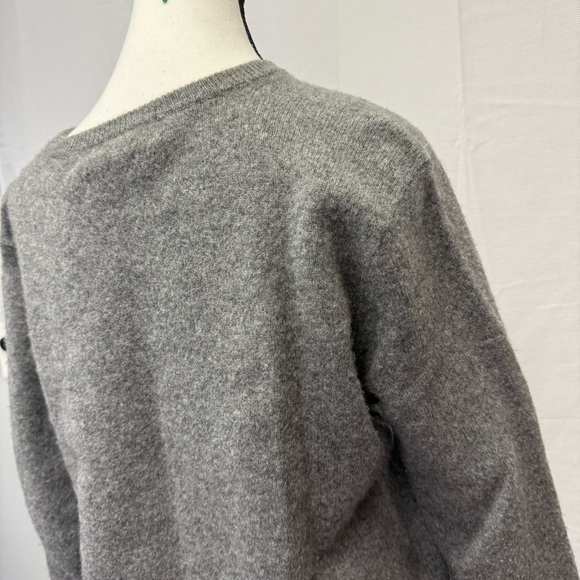 Polo Ralph Lauren Gray Lambswool Sweater XL V-Neck Classic Fit - Picture 7 of 12